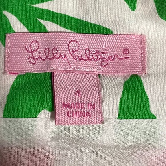 Lilly Pulitzer Womens Linnie Skirt Ants on Parade Floral Size 4 Scalloped Garden - Picture 5 of 7